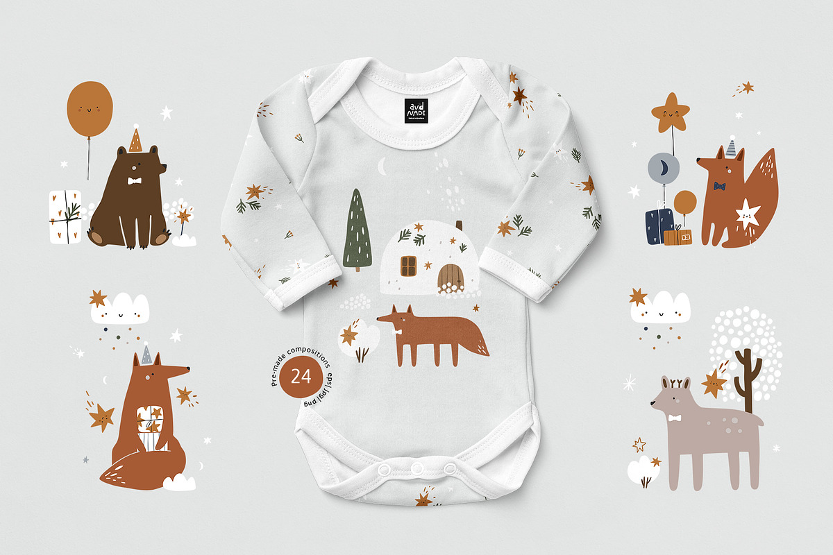 Winter Wonderland collection, an Animal Illustration by avdnadi (Photo 8 of 12)