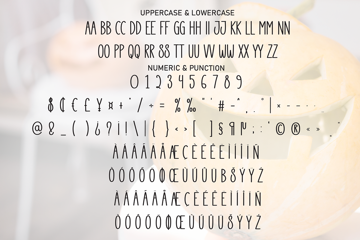 Ghost Pumpkin | Script Font, a Script Font by Scratchones (Photo 7 of 8)