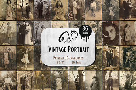 Vintage Portrait, a Graphic by NiiiNArt