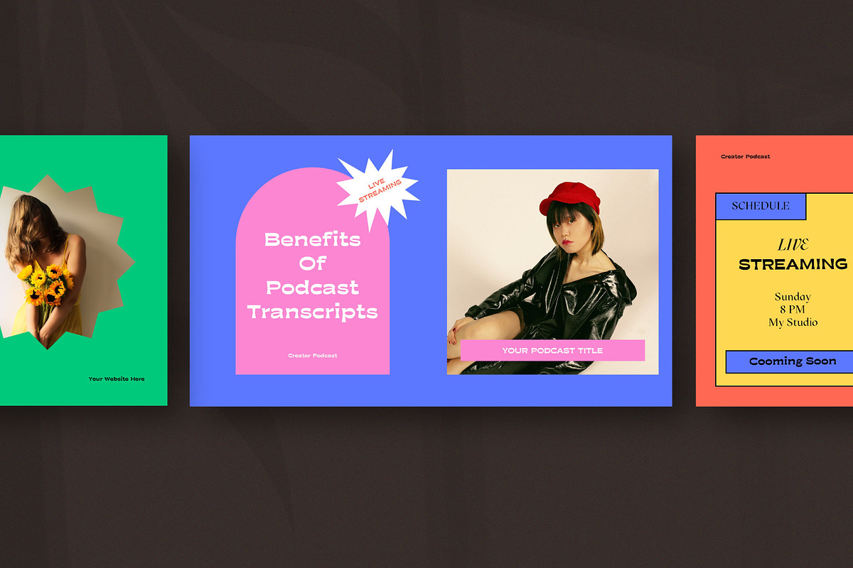 Podcast Bundle Presentation Pack, a Presentation Template by Rocket Template (Photo 5 of 13)