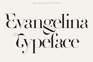 Evangelina - Fashion Display Font