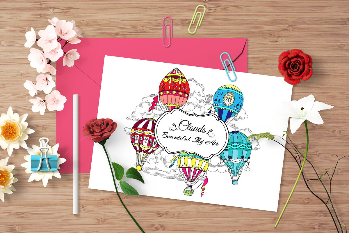 Colored Air Balloons, an Illustration by Nataliapiache (Photo 7 of 7)