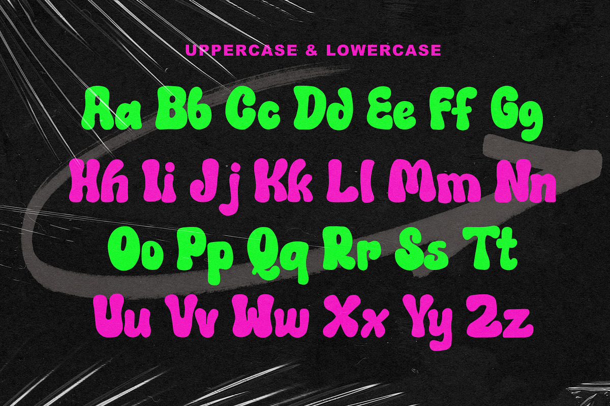 Asca Ayme Bubble Display Font, a Handwritten Font by Maulana Creative (Photo 4 of 5)