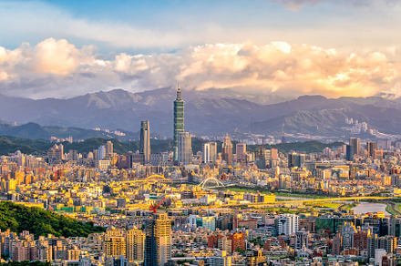City of taipei skyline at twilight featuring taipei, taiwan, and city, an Architecture Photo by f11photo