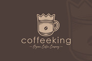 Coffee King Logo Template, a Branding & Logo Template by vectorwithin (Thumbnail 2 of 3)
