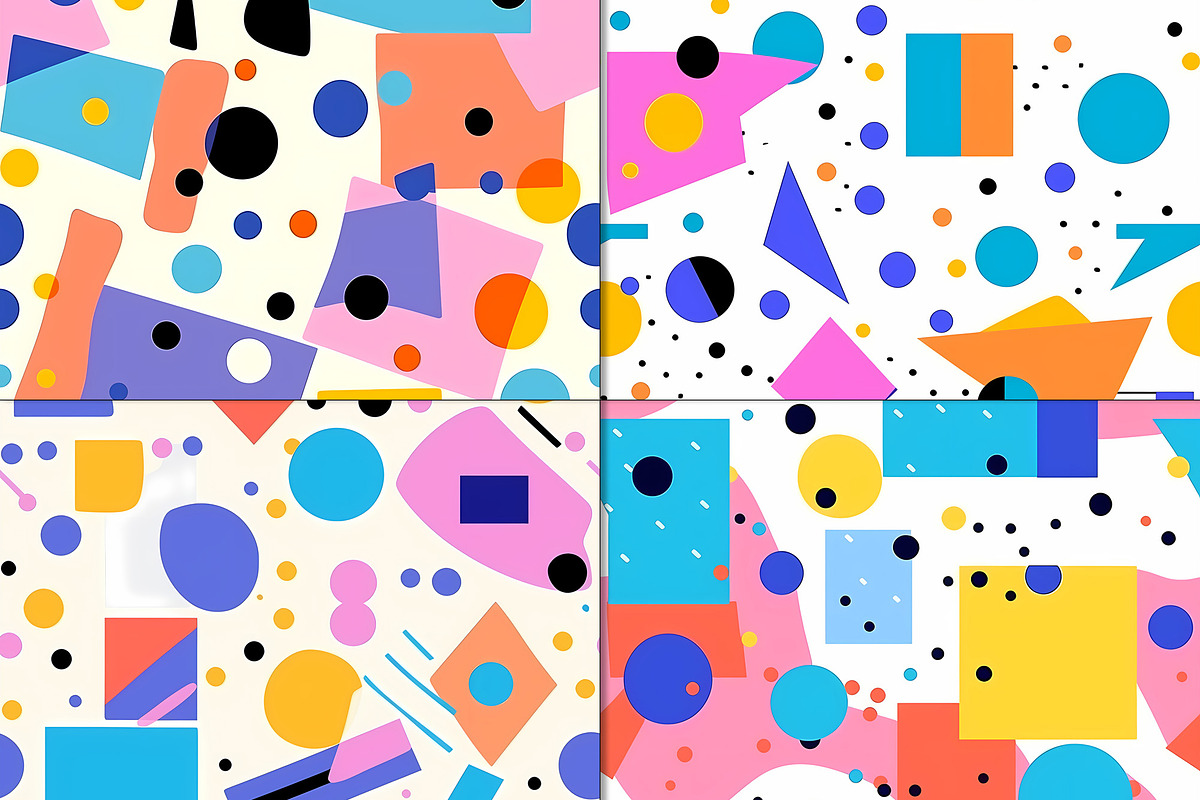 20 Seamless Soft Geometric Patterns, a Pattern Graphic by Nordic Design (Photo 5 of 9)