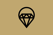 Diamond Pin Logo, a Branding & Logo Template by Buqancreative (Thumbnail 3 of 4)