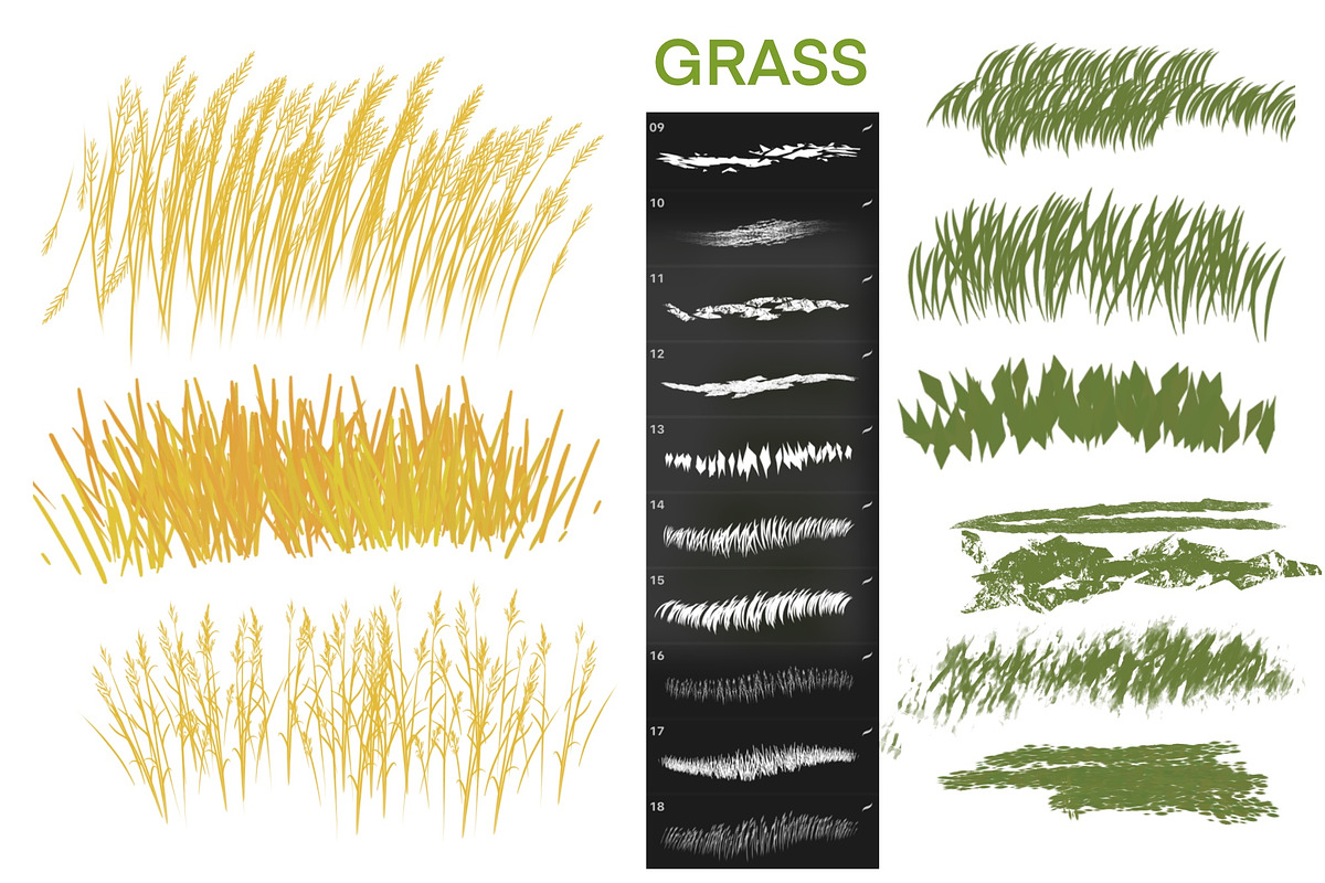Landscape brushes, foliage grass, a Brushes & More by Elenbushe (Photo 3 of 8)