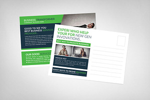 Business Promotion Postcard Template