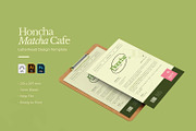 Honcha Matcha Cafe - Letterhead, a Card Template by VUNIRA (Thumbnail 2 of 3)