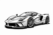 Luxury Car Clipart Vector Bundle, an Illustration by Creativeshirt (Thumbnail 7 of 9)