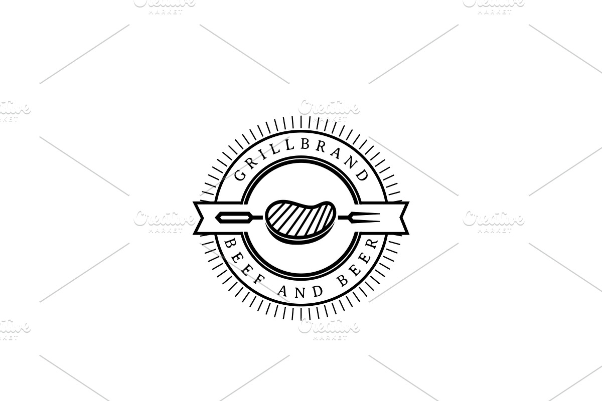 Vintage Steak Restaurant Logo