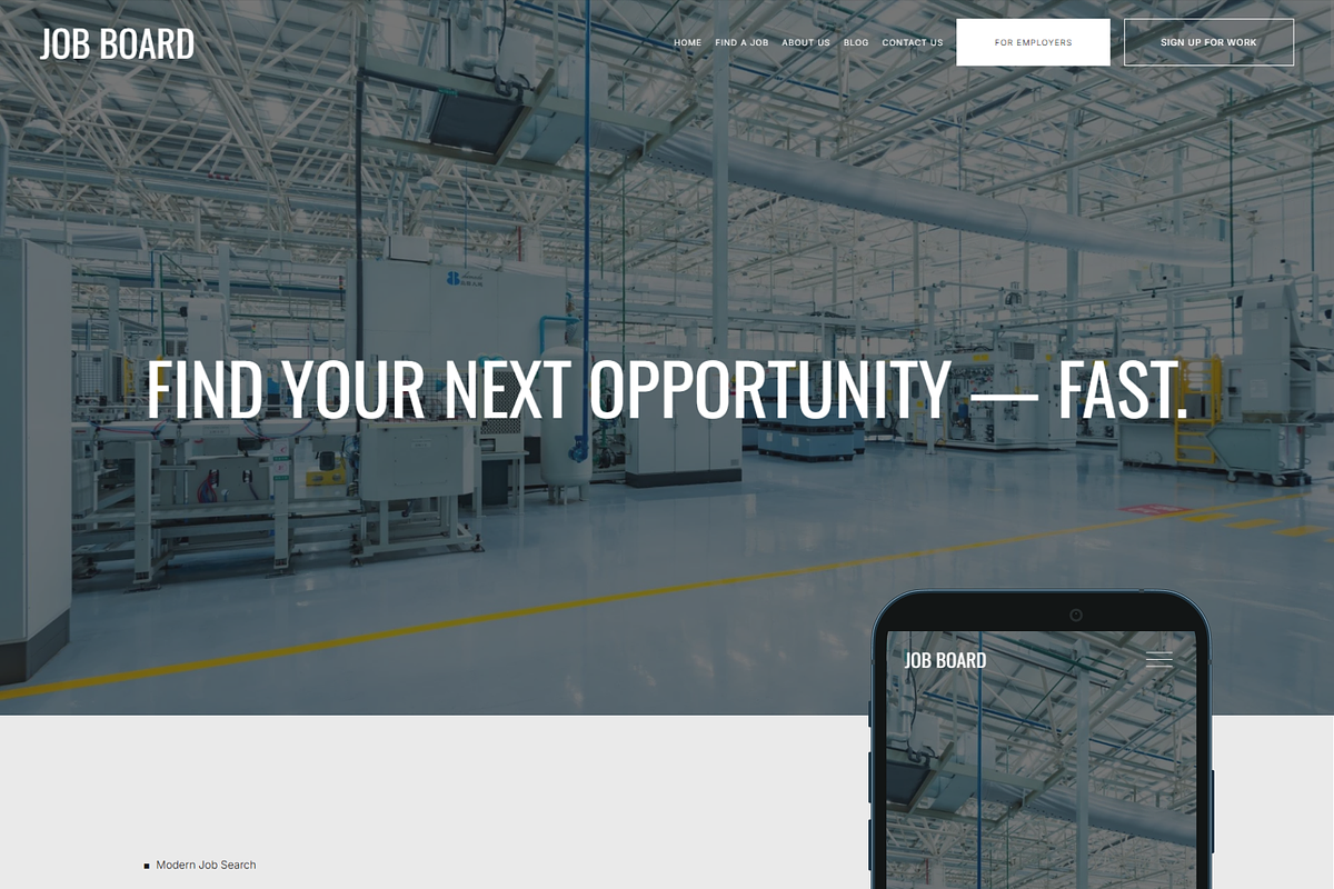 Job Board - Squarespace Template preview 4