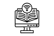 Wifi Line Icon, an Outline Icon by Pexelpy (Thumbnail 2 of 2)
