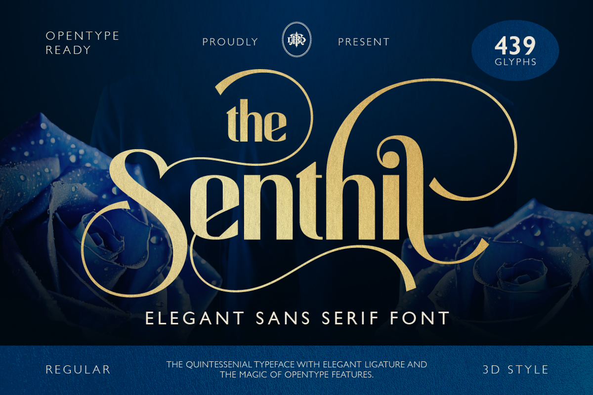 Senthil, a Sans Serif Font by Burntilldead (Photo 1 of 11)