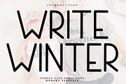 Write Winter, a Sans Serif Font by InermediaSTUDIO (Thumbnail 1 of 8)