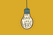 My Dad My Hero, an Illustration by Goodputty (Thumbnail 1 of 2)