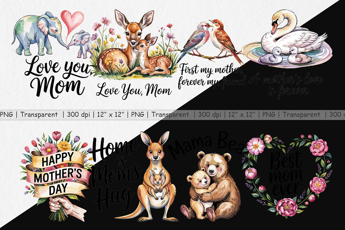 Mother’s Day Animal, a Graphic by Artnoy (Photo 3 of 5)