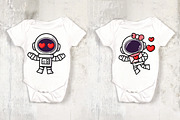 Cute Astronaut couple Valentine day, a Seasonal Illustration by Noey smiley (Thumbnail 6 of 9)