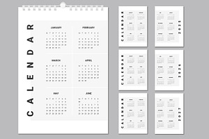 Wall Calendar 2025 to 2028, a Stationery Template by ContestDesign