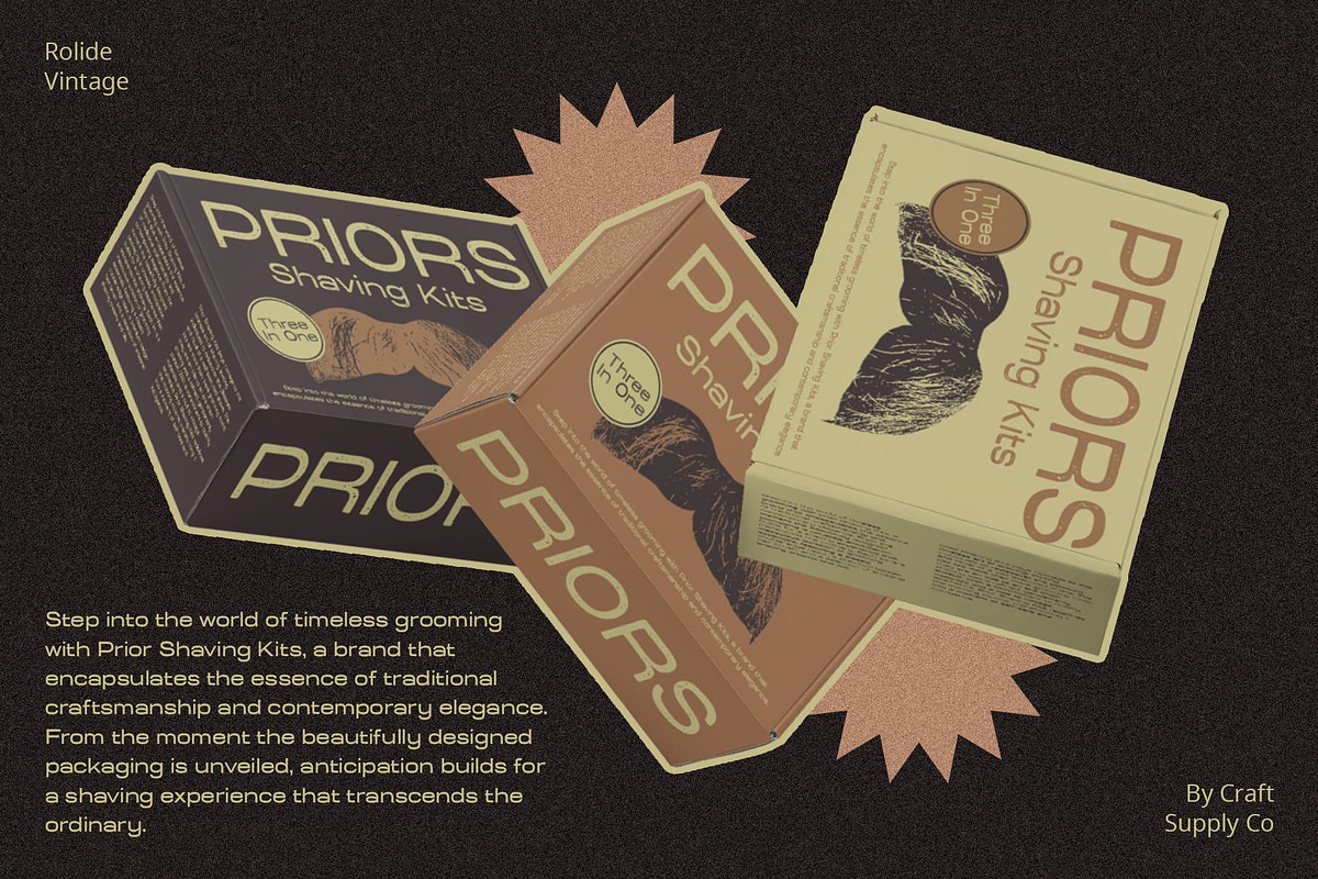 Rolide Vintage, a Sans Serif Font by Craft Supply Co. (Photo 7 of 8)
