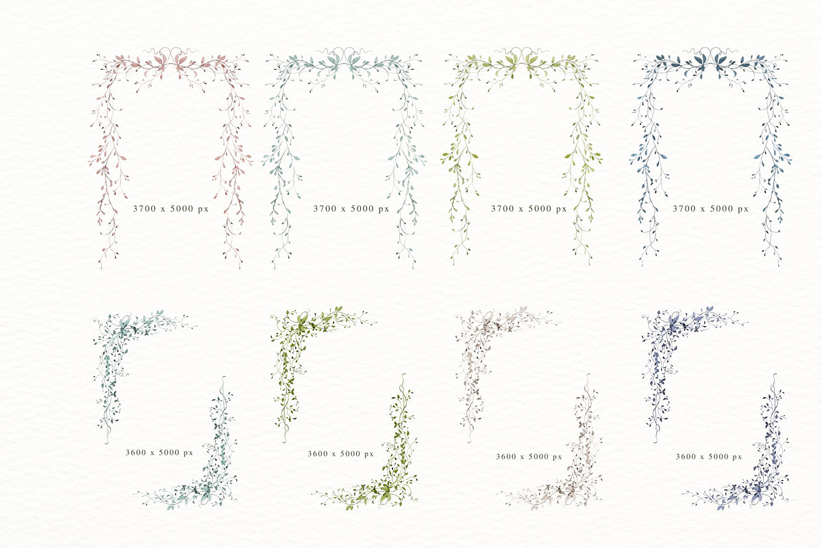 Vintage frame borders, a Decorative Illustration by AnnelyBlooms (Photo 6 of 8)
