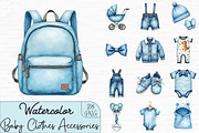 Baby Boy Clothes & Accessories Clipa, an Illustration by CrexoraLab (Thumbnail 1 of 4)