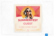 SummerFest - Instagram post flyer, a Flyer Template by MJ design (Thumbnail 1 of 2)