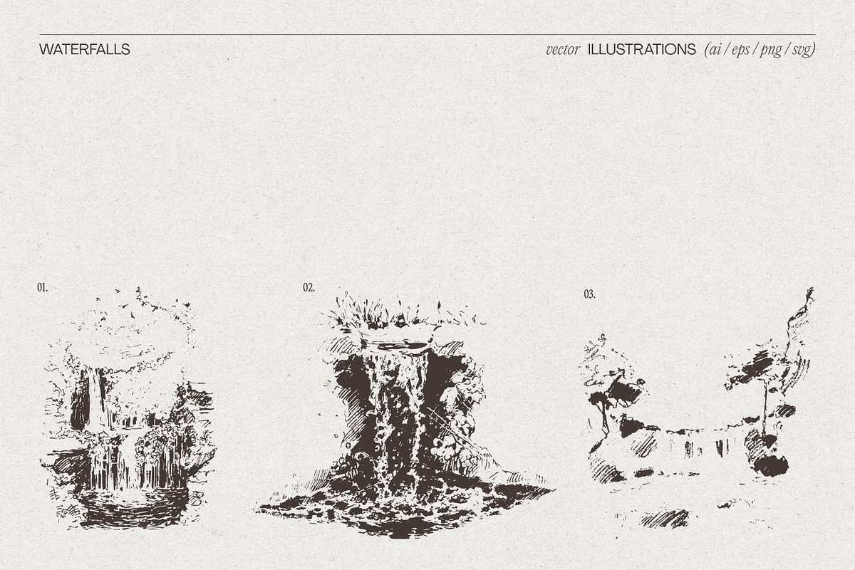 Vintage Nature Landscape Collection, a Seasonal Illustration by TheMountBirdStudio (Photo 14 of 17)