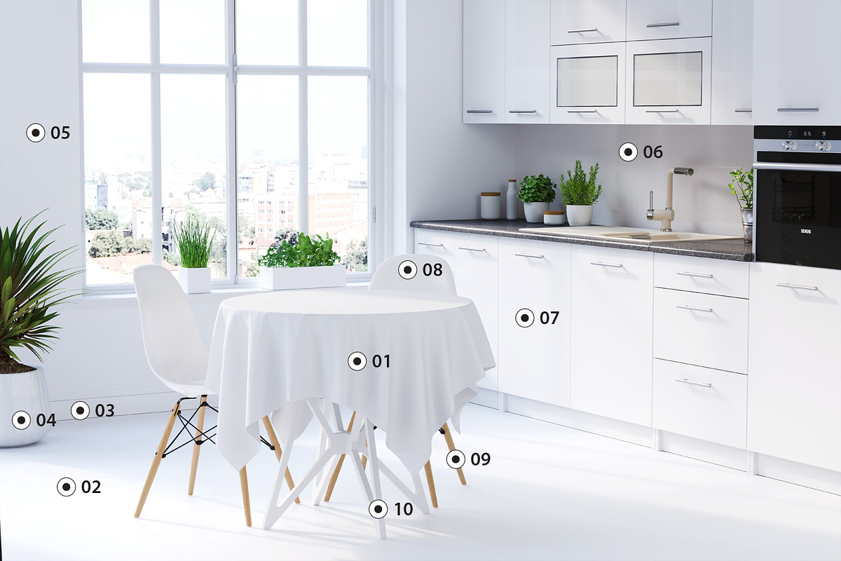 Tablecloth mockup set 02, a Mockup by Easy Mocks (Photo 3 of 9)