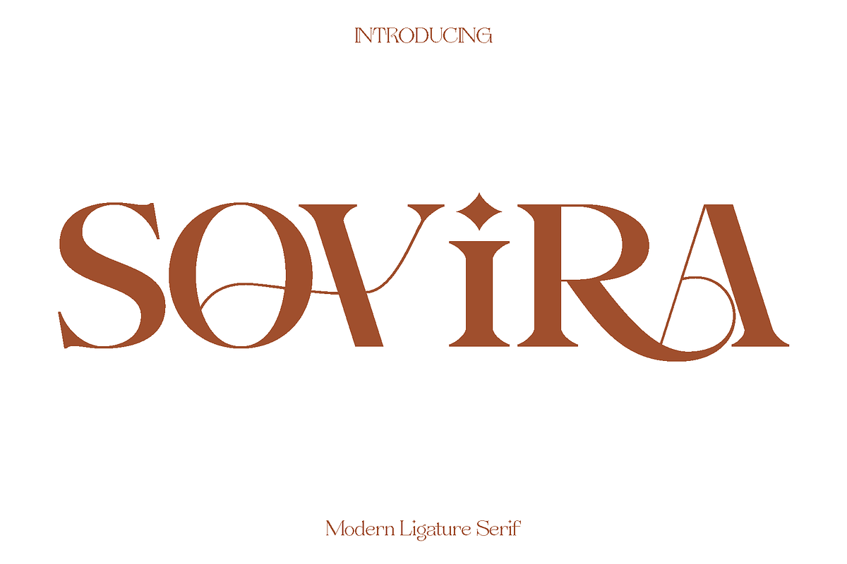 Sovira - Modern Ligature Serif, a Serif Font by Luna Shop (Photo 1 of 10)