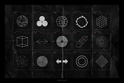 150 Geometric Distressed Shapes, an Object Graphic by Samolevsky (Thumbnail 15 of 18)