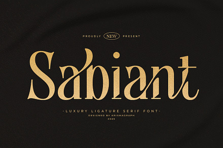 Sabiant – Luxury Ligature Serif Font