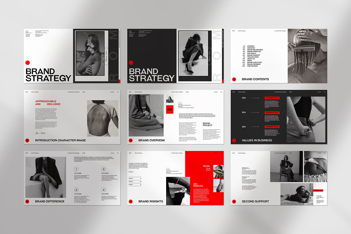 Rom Brand Strategy Presentation, a Presentation Template by CreativexGenius (Photo 6 of 9)