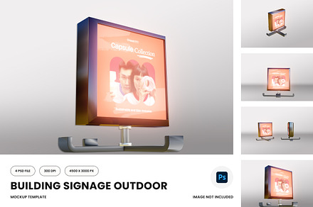 Building Signage Mockups for Outdoor