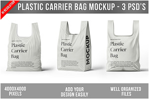 Plastic Carrier Bag Mockup PSD, a Packaging Mockup by Bruno's Shop