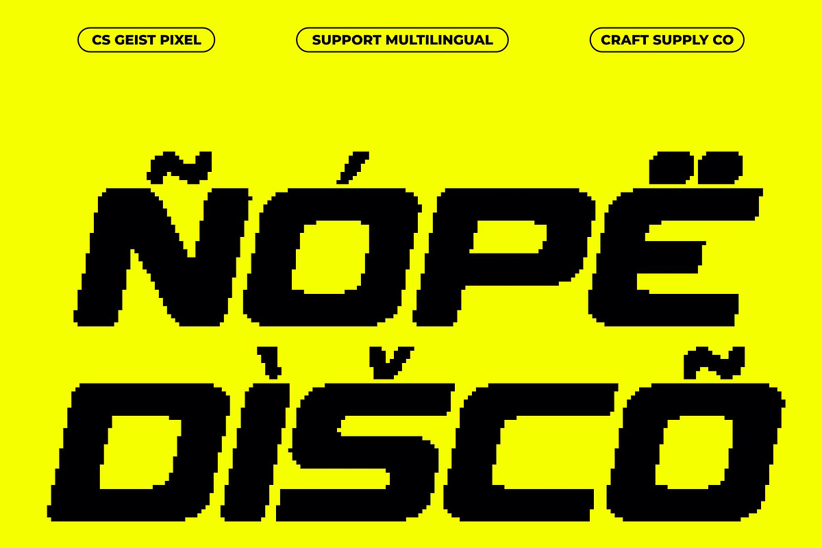 CS Geist Pixel, a Sans Serif Font by Craft Supply Co. (Photo 6 of 8)