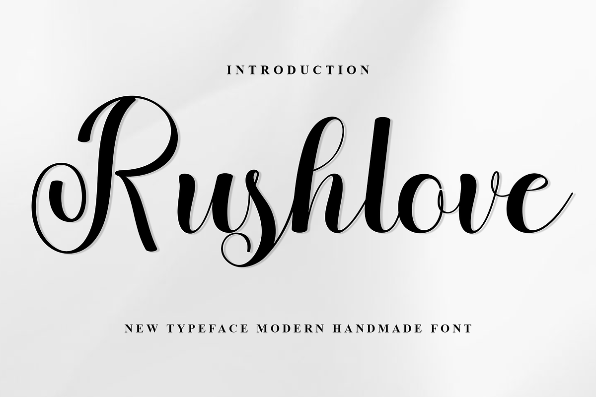 Rushlove, a Handwritten Font by FreshTypeINK (Photo 1 of 8)