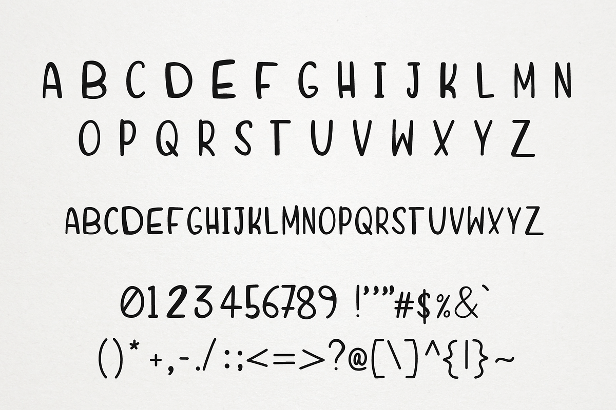 Lunch Line | Font + Illustration Set preview 6