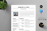 Professional Resume CV Template, a Resume Template by Blackcloud_Creations (Thumbnail 2 of 8)