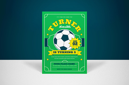 Birthday Soccer Invitation, an Invitation Template by graphicook