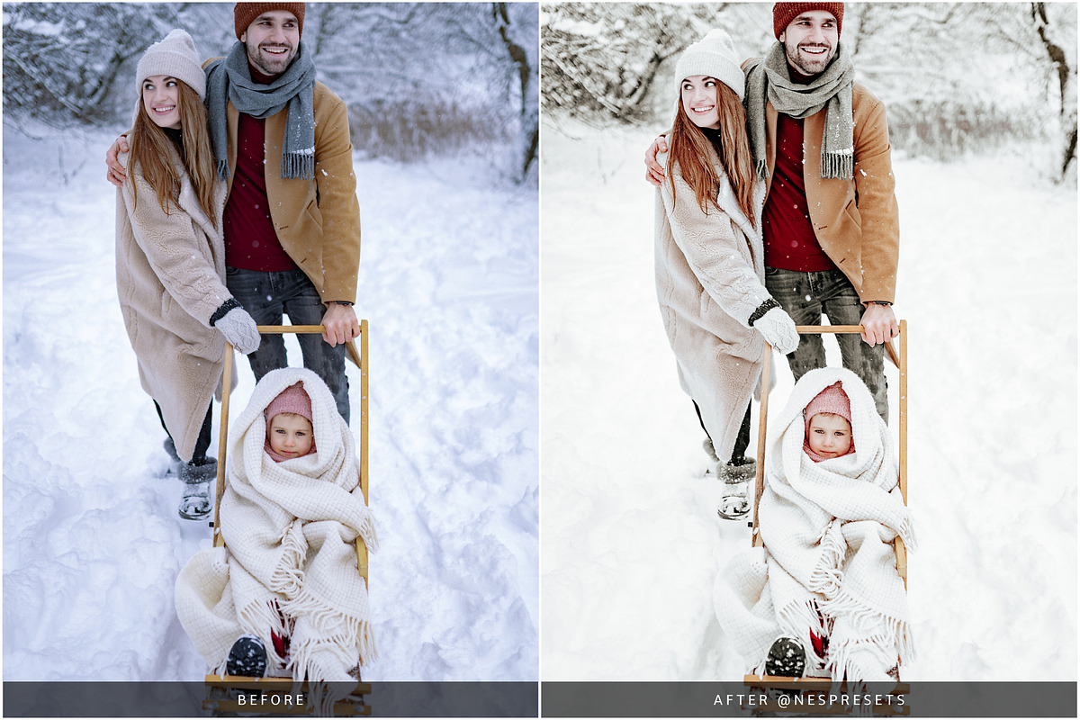 WINTER BRIGHT LIGHTROOM PRESETS, an Action Add-On by Nes Design Co (Photo 9 of 10)