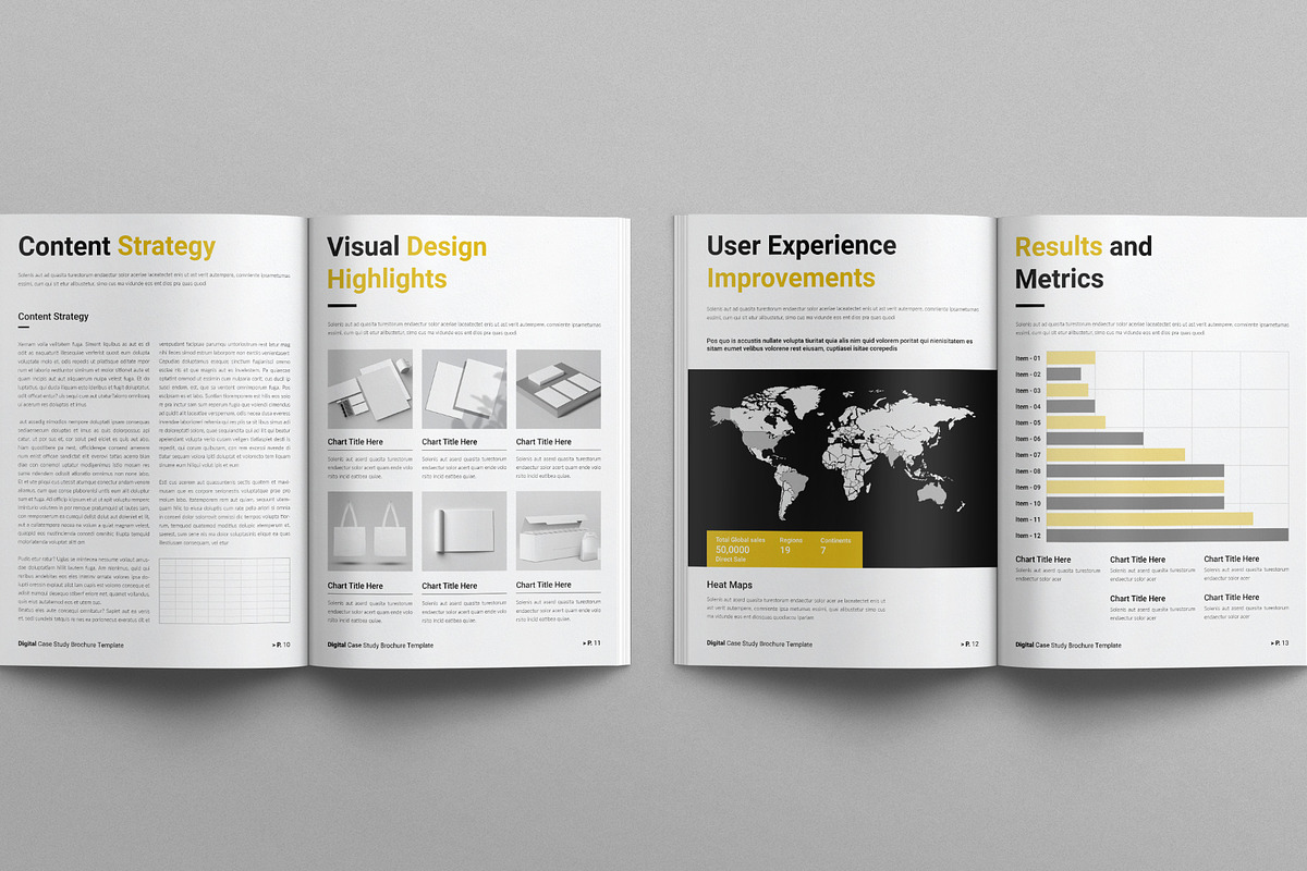 Digital Case Study Brochure Template, a Brochure Template by E-Type (Photo 5 of 7)