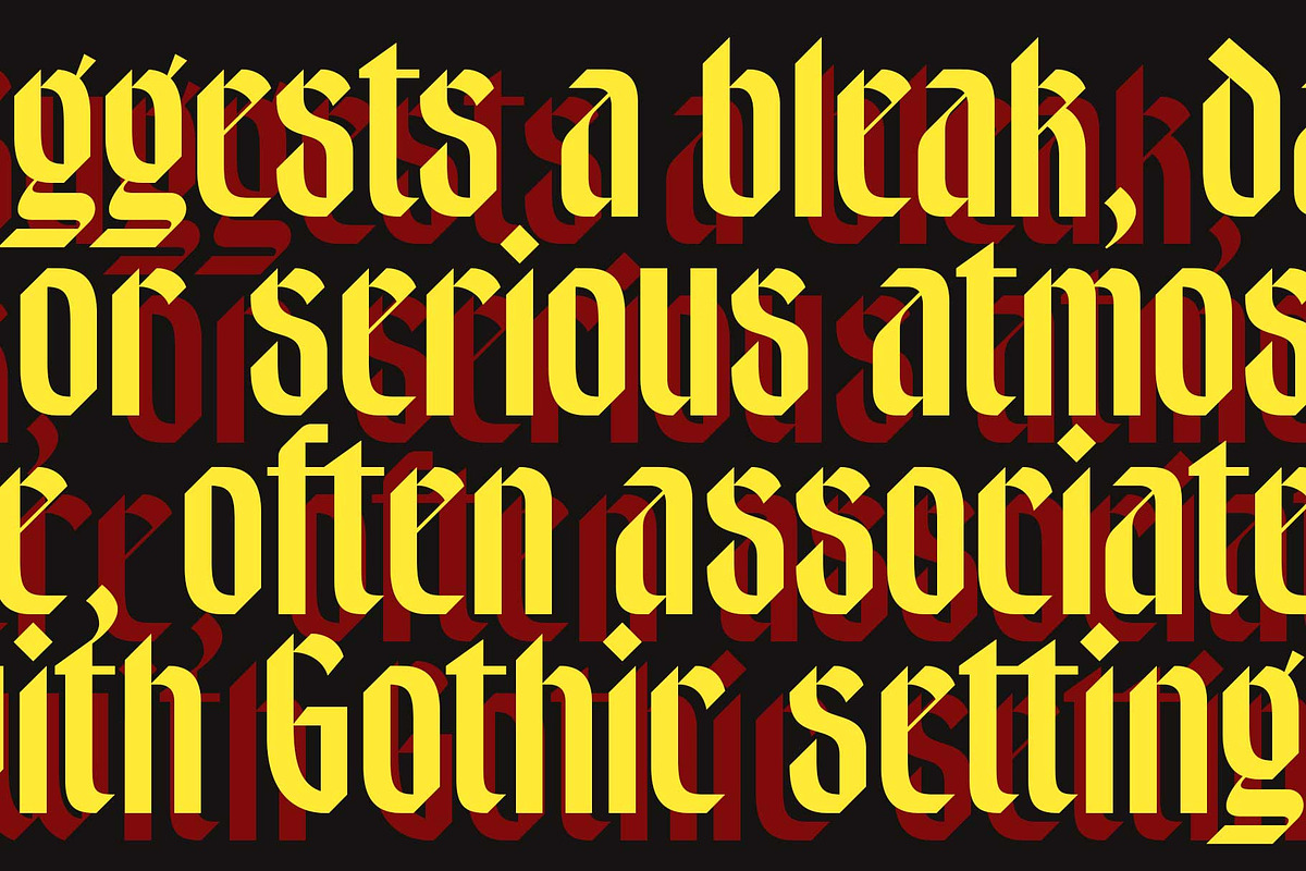 Nightwoe - Modern Blackletter, a Blackletter Font by Novitype (Photo 7 of 13)