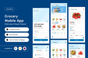 Daily Needs Shopping App UI Kit, an App Template by twinstd