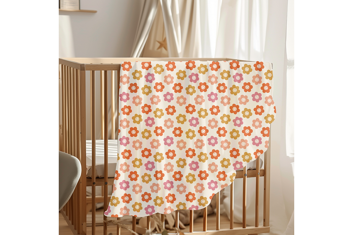 Groovy Floral Smiles Repeat Pattern, a Pattern Graphic by OwlAndFern (Photo 10 of 13)