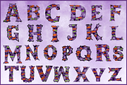 Halloween Alphabet A-Z Clipart, a Decorative Illustration by Dizzy Art Studio (Thumbnail 2 of 2)
