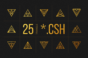25 Linear Geometric Shapes. Part III, a Shape Add-On by le-genda