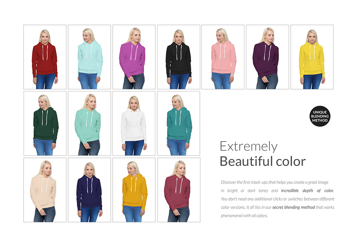 Women Hoodie Mock-ups Set FREE DEMO, a Books & Magazine Mockup by Apparel_Mockups (Photo 12 of 24)