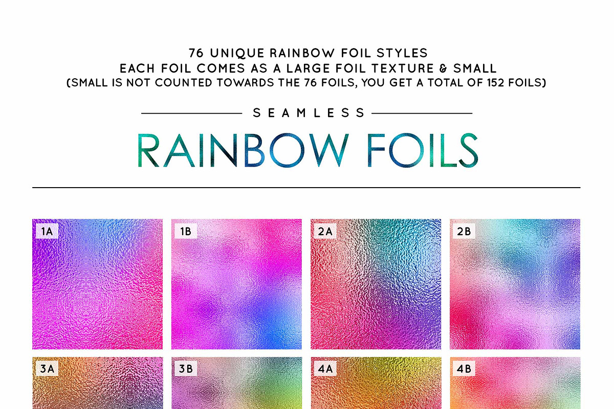 76 Seamless Rainbow Foils preview 8